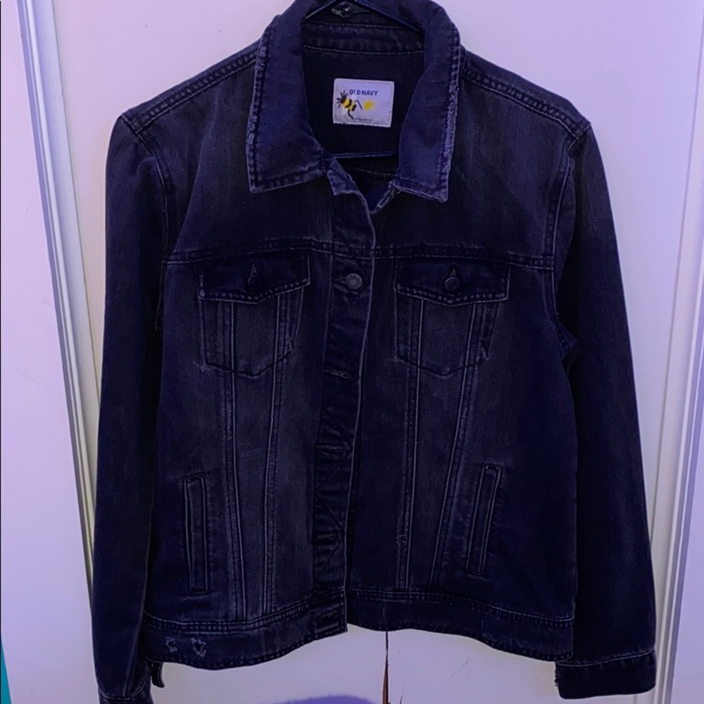black denim jacket